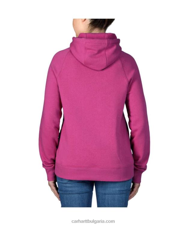XD68N205 Жени лек суичър с качулка със спокойна кройка черен Carhartt