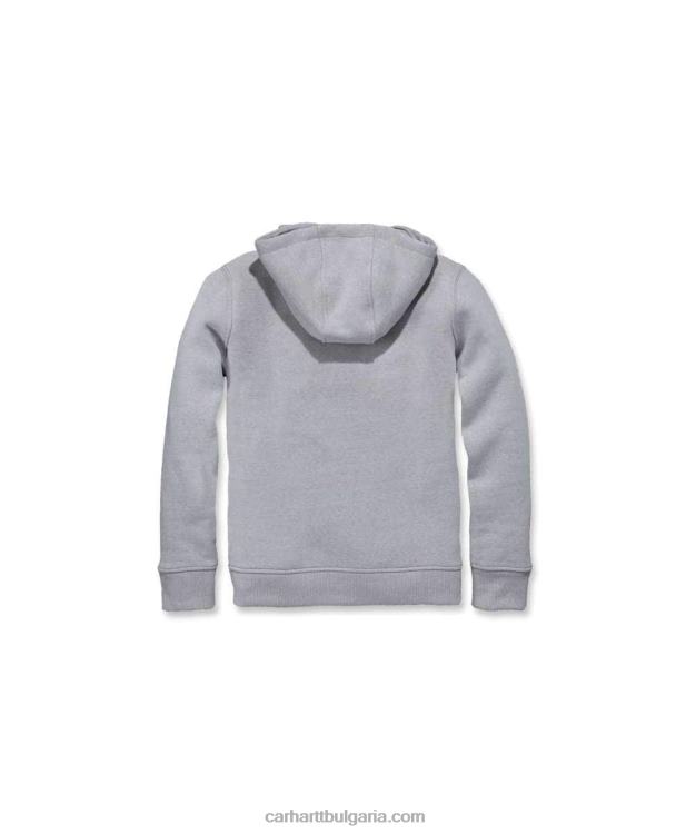 XD68N209 Жени спокойна кройка средно тежък суичър черен Carhartt