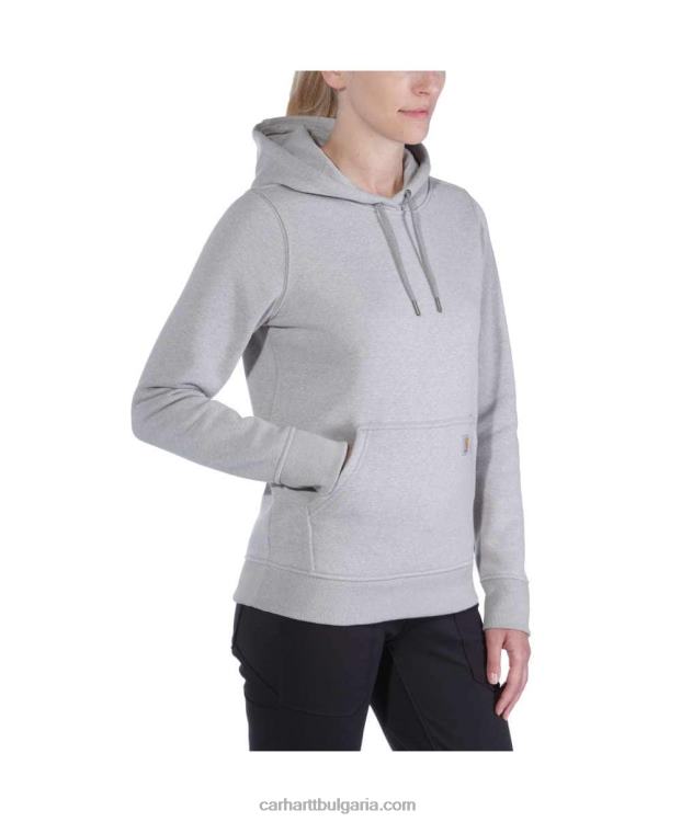 XD68N209 Жени спокойна кройка средно тежък суичър черен Carhartt