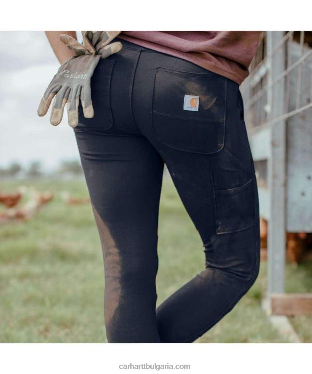 XD68N182 Жени принудително монтиран полезен клин със средна тежест черен Carhartt