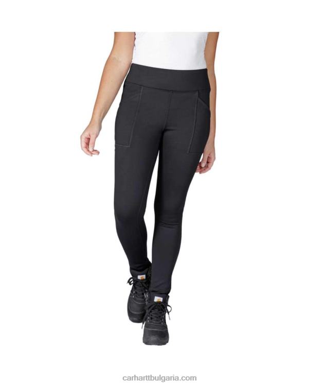 XD68N184 Жени силно прилепнал клин с тежка подплата черен Carhartt