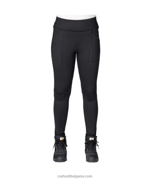 XD68N184 Жени силно прилепнал клин с тежка подплата черен Carhartt