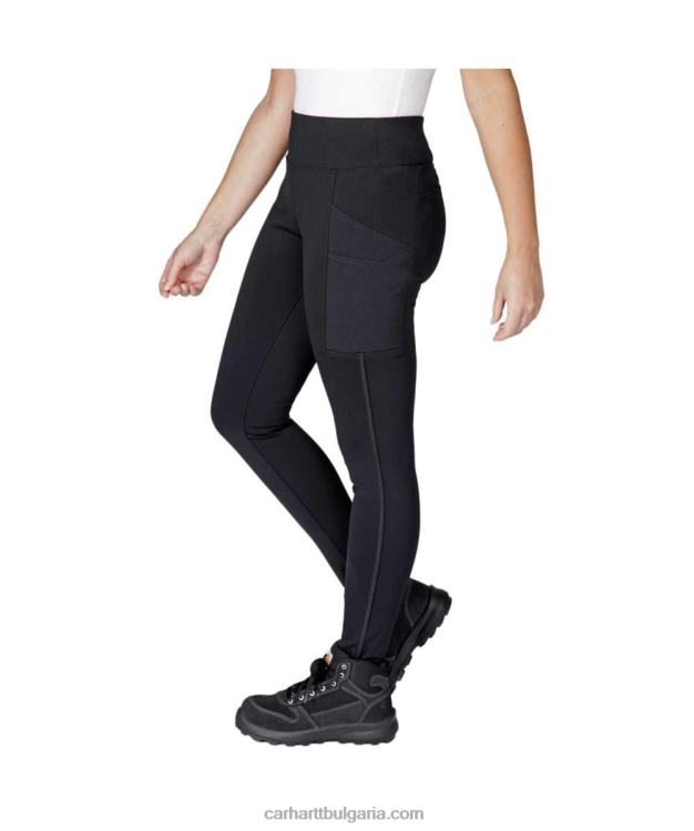 XD68N184 Жени силно прилепнал клин с тежка подплата черен Carhartt