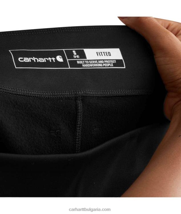 XD68N184 Жени силно прилепнал клин с тежка подплата черен Carhartt