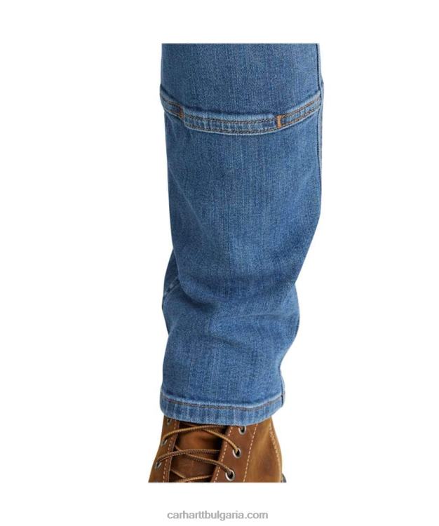 XD68N198 Жени здрав, гъвкав, спокойна кройка, двоен прав дънк отпред липа Carhartt