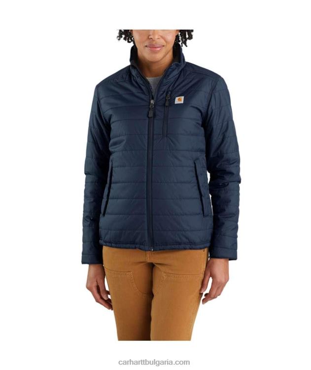 XD68N190 Жени rain defender леко изолирано яке със спокойна кройка черен Carhartt