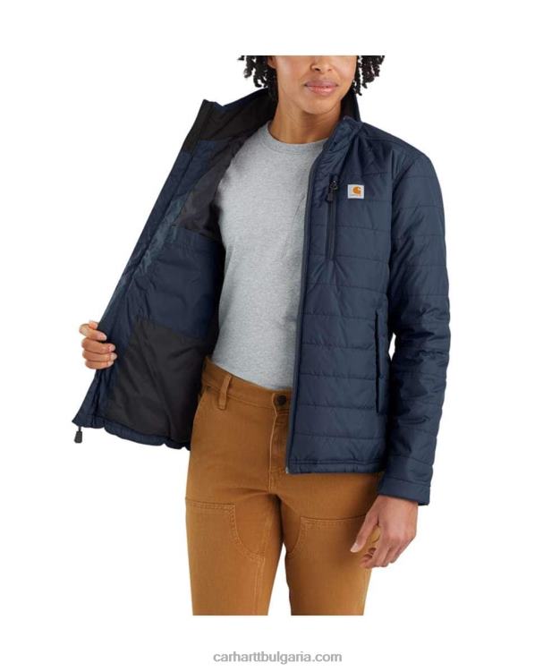 XD68N190 Жени rain defender леко изолирано яке със спокойна кройка черен Carhartt