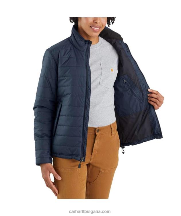 XD68N190 Жени rain defender леко изолирано яке със спокойна кройка черен Carhartt