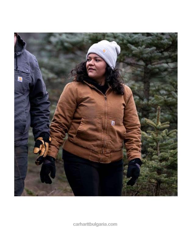 XD68N191 Жени loose fit изпрана патешка изолация активен жак черен Carhartt