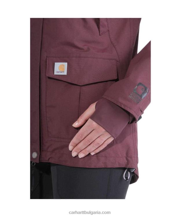 XD68N193 Жени тежко яке със спокойна кройка storm defender черен Carhartt