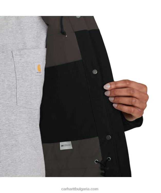 XD68N194 Жени изолирано традиционно палто super dux със спокойна кройка черен Carhartt
