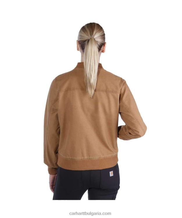 XD68N196 Жени здраво платнено яке със гъвкава кройка черен Carhartt