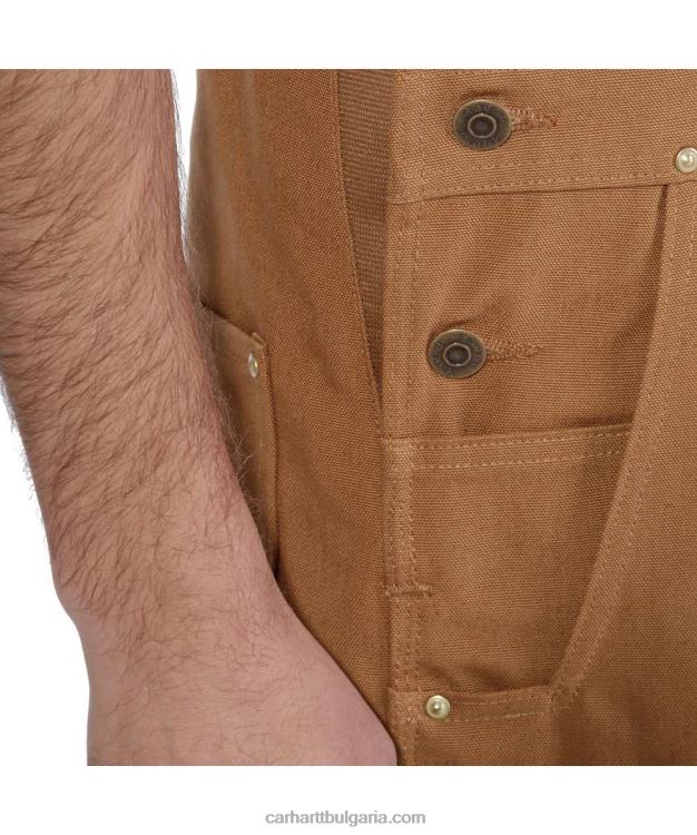 XD68N74 мъже спокоен гащеризон с патица черен Carhartt