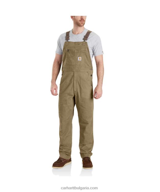 XD68N75 мъже здрав, гъвкав платнен гащеризон със спокойна кройка тъмно каки Carhartt