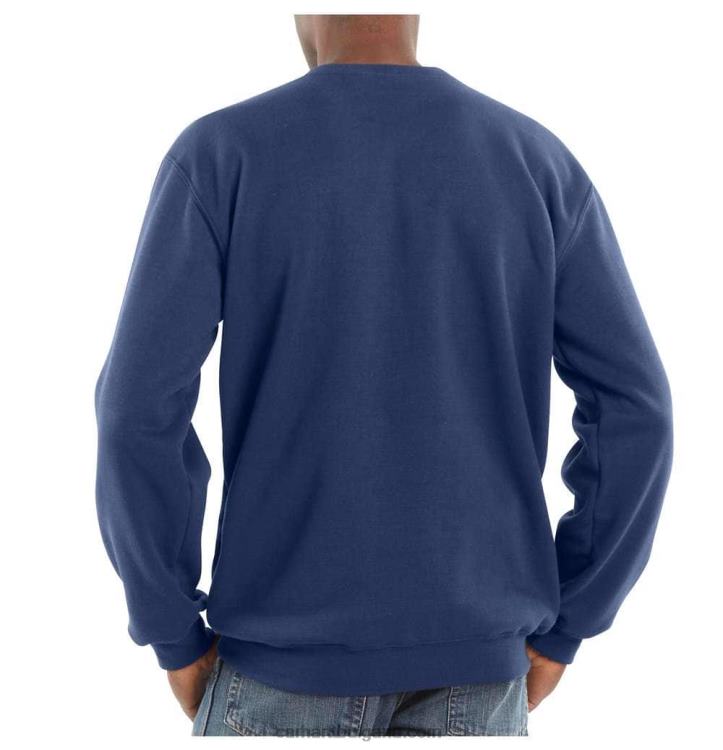 XD68N39 мъже свободен суитшърт със средно тегло с деколте черен Carhartt