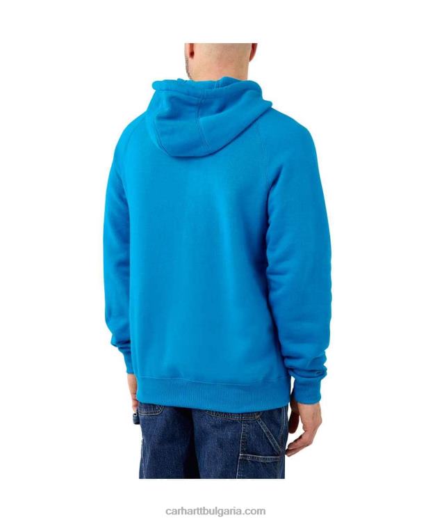XD68N43 мъже олекотен суичър с графично лого със спокойна кройка асфалтов пирен Carhartt