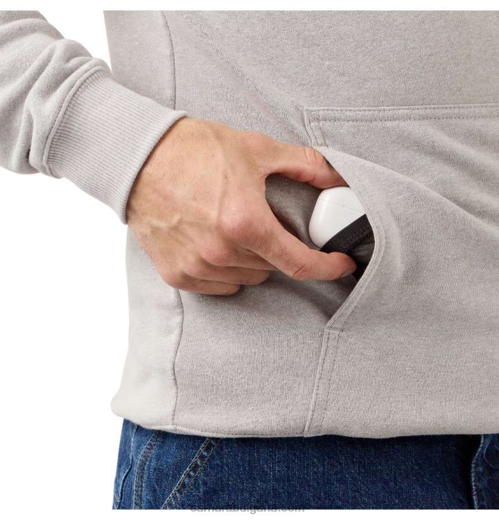 XD68N43 мъже олекотен суичър с графично лого със спокойна кройка асфалтов пирен Carhartt