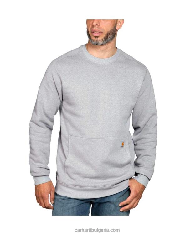 XD68N44 мъже олекотен суичър със спокойна кройка с кръгло деколте асфалтов пирен Carhartt