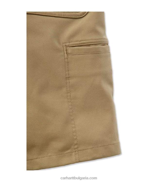 XD68N147 мъже здрава професионална серия здрава гъвкавост спокойна кройка платно кратка работа черен Carhartt