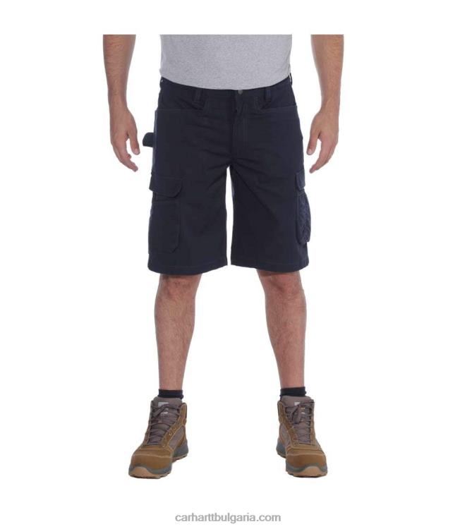 XD68N151 мъже здрав гъвкав спокойна кройка ripstop cargo multi pkt work short черен Carhartt