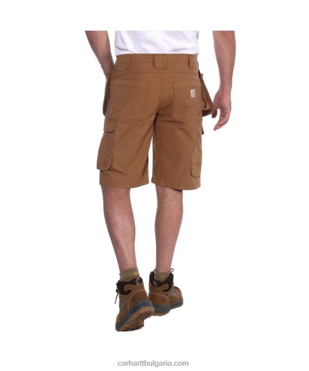 XD68N151 мъже здрав гъвкав спокойна кройка ripstop cargo multi pkt work short черен Carhartt