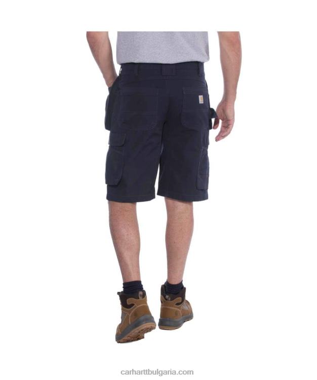 XD68N151 мъже здрав гъвкав спокойна кройка ripstop cargo multi pkt work short черен Carhartt