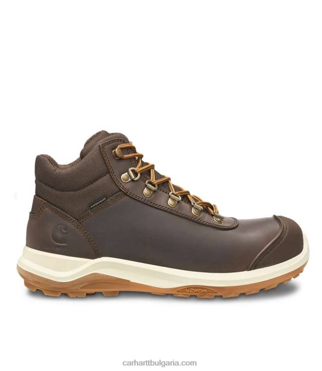 XD68N154 мъже wylie здрав flex водоустойчив s3 защитен ботуш тъмно кафяво Carhartt