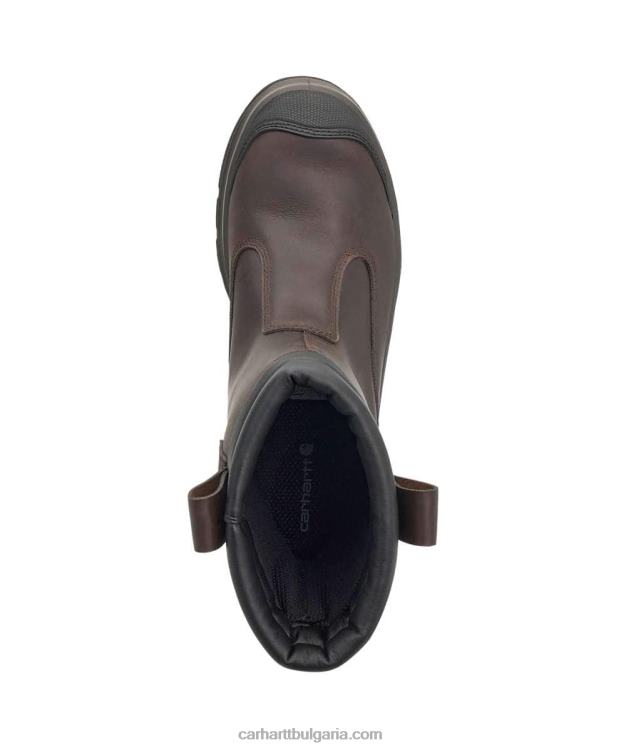 XD68N155 мъже carter rugged flex waterproof s3 pull on предпазен ботуш тъмно кафяво Carhartt