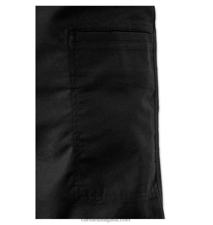 XD68N56 мъже здрава професионална серия здрав гъвкав платнен работен панталон със спокойна кройка черен Carhartt