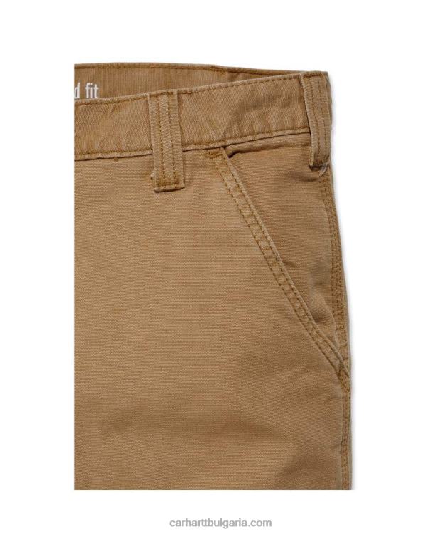 XD68N59 мъже здрав гъвкав платнен работен панталон с двойна предна част със спокойна кройка сянка Carhartt