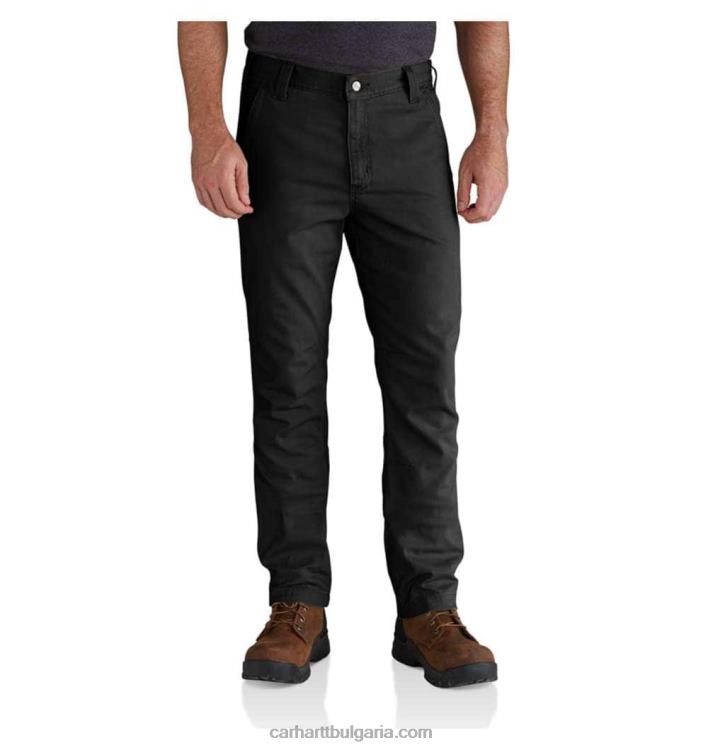 XD68N61 мъже здрав, стеснен работен панталон с 5 джоба и права кройка черен Carhartt