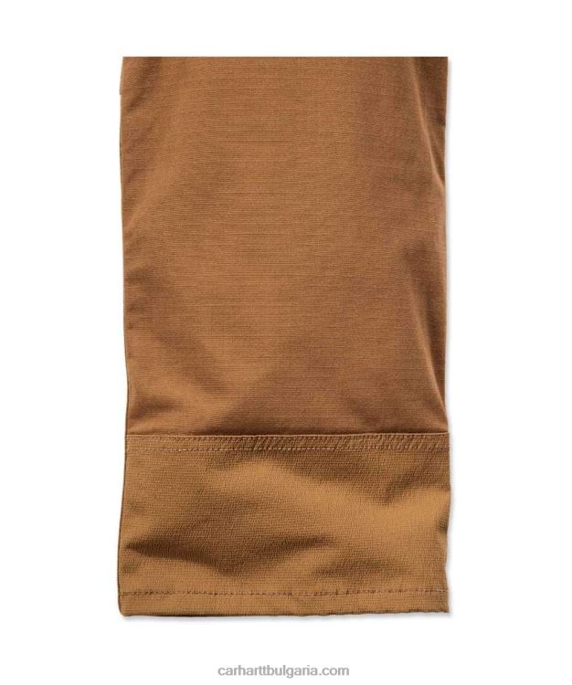 XD68N62 мъже стоманен здрав гъвкав работен панталон с двойна предна част и много джобове черен Carhartt