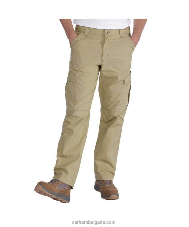 XD68N66 мъже принудително спокойна кройка ripstop карго работен панталон тъмно каки Carhartt