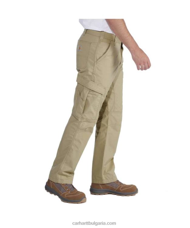 XD68N66 мъже принудително спокойна кройка ripstop карго работен панталон тъмно каки Carhartt