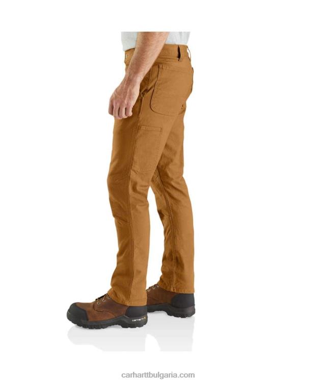 XD68N67 мъже здрав гъвкав работен панталон с права кройка със заострени крака черен Carhartt