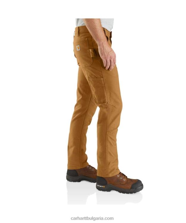 XD68N67 мъже здрав гъвкав работен панталон с права кройка със заострени крака черен Carhartt