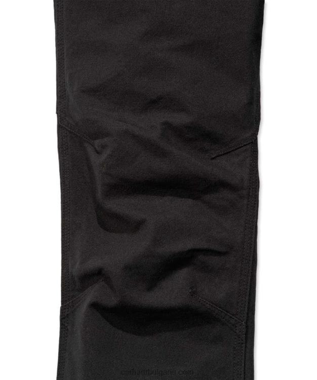 XD68N67 мъже здрав гъвкав работен панталон с права кройка със заострени крака черен Carhartt