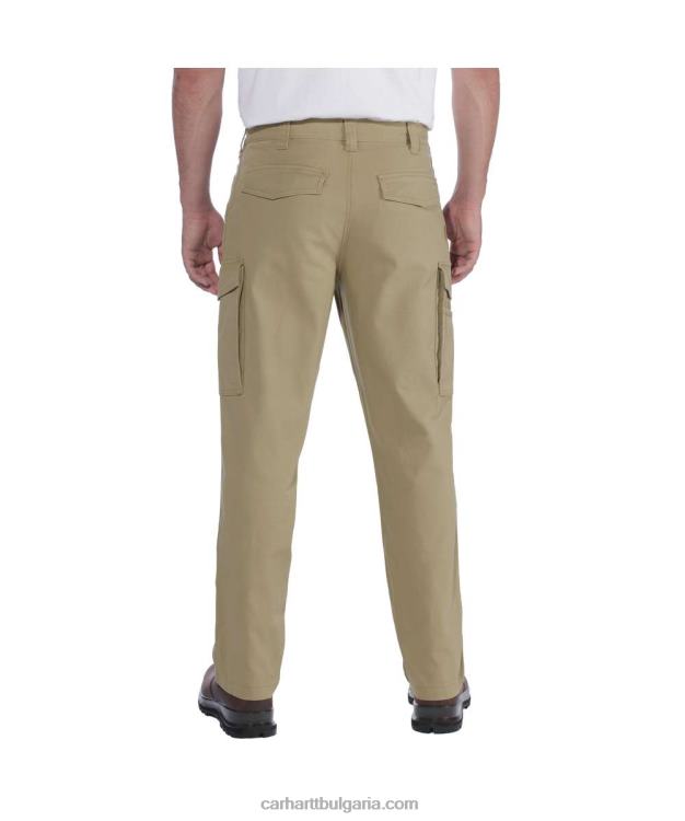 XD68N69 мъже здрав, гъвкав работен карго панталон със спокойна кройка тъмно каки Carhartt