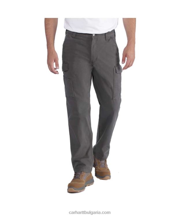 XD68N69 мъже здрав, гъвкав работен карго панталон със спокойна кройка тъмно каки Carhartt