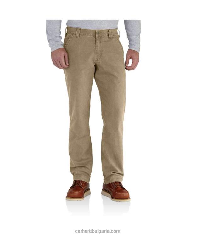 XD68N70 мъже здрав гъвкав работен панталон със спокойна кройка тъмно каки Carhartt