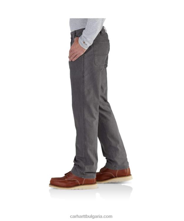 XD68N70 мъже здрав гъвкав работен панталон със спокойна кройка тъмно каки Carhartt