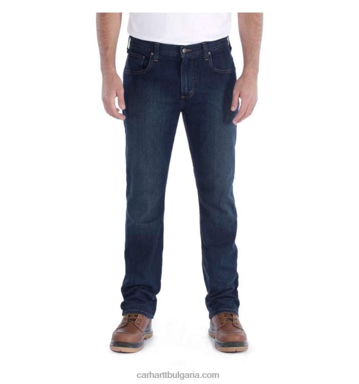 XD68N71 мъже здрав flex slim fit заострени дънки с 5 джоба ери Carhartt