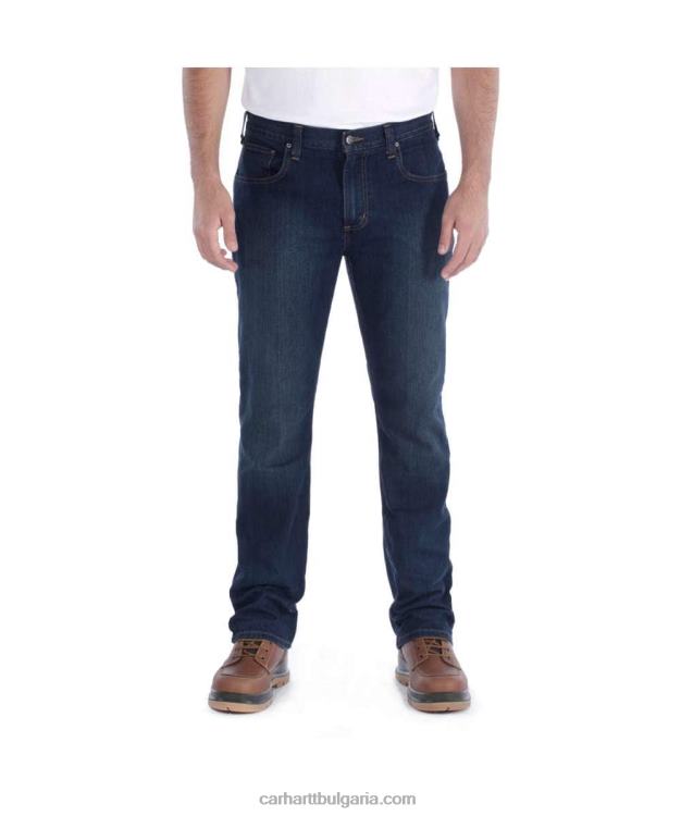 XD68N71 мъже здрав flex slim fit заострени дънки с 5 джоба ери Carhartt