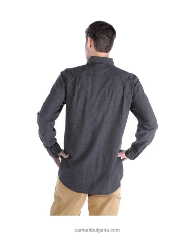 XD68N111 мъже риза с дълги ръкави от шамбре със спокойна кройка синьо шамбре Carhartt