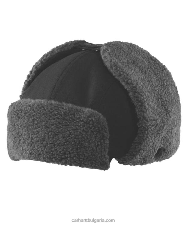 XD68N10 мъже дъжд защитник платнена капан шапка черен Carhartt