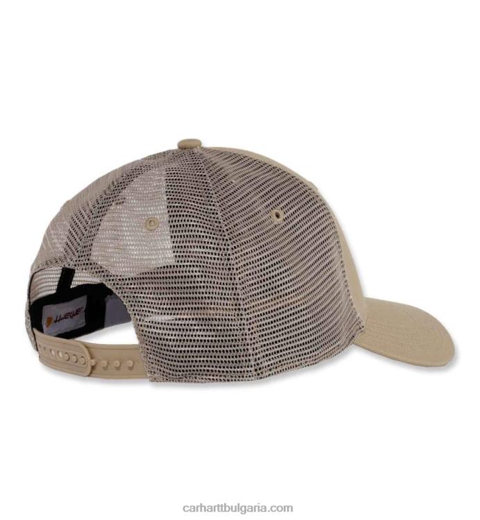 XD68N85 мъже здрава професионална серия платнена мрежеста задна капачка черен Carhartt