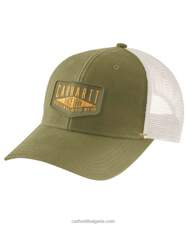 XD68N92 мъже платнена шапка за работно облекло истинска маслина Carhartt