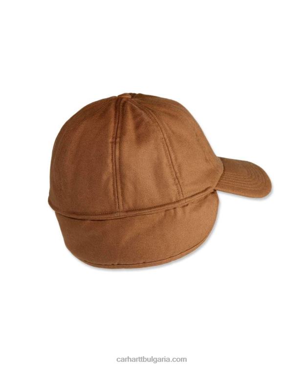 XD68N93 мъже разтеглива капачка за уши carhartt кафяво Carhartt