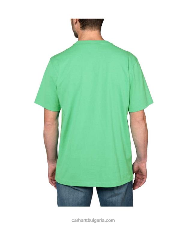 XD68N116 мъже спокойна тежка тениска с къс ръкав k87 с джоб алпийски син хедър Carhartt