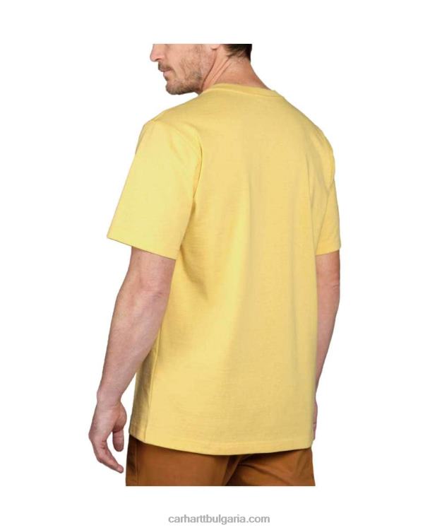 XD68N116 мъже спокойна тежка тениска с къс ръкав k87 с джоб алпийски син хедър Carhartt